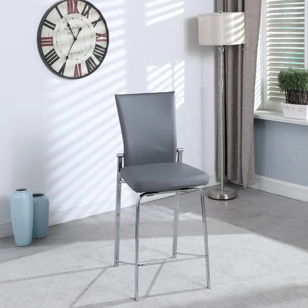 Chintaly Molly Motion Back Counter Stool - Gray