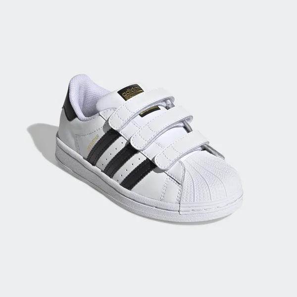 Adidas Little Kids& Originals Superstar Shoes: White/Black 11 - EF4838