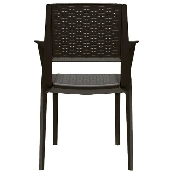 Compamia Capri Resin Dining Arm Chair Brown