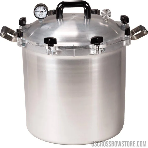 All American 41.5 Quart Pressure Cooker Canner, Silver