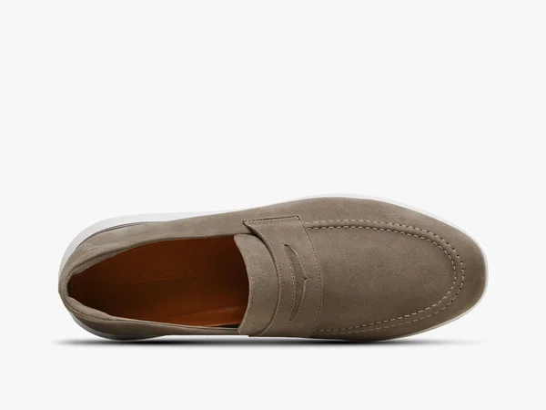 Crossover Loafer - Hybrid Dress Shoes, Wolf & Shepherd Honey, White, 13
