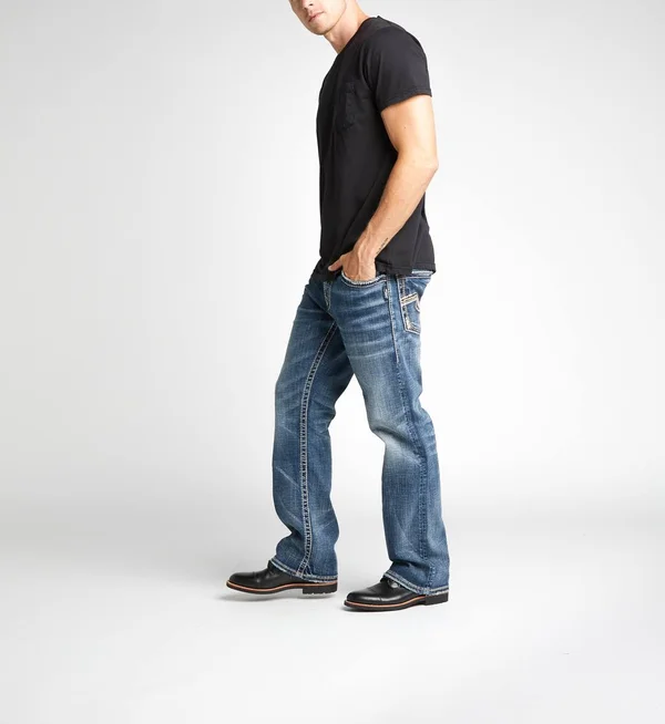 Silver Jeans Co. Men's Zac Relaxed Fit Straight Leg Jeans