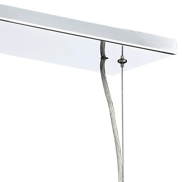 Possini Euro Design Sera 33 1/2x22 Wide Chrome and Crystal 5-Light Island Pendant