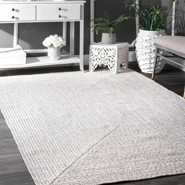 nuLOOM Lefebvre Braided Indoor/Outdoor Area Rug, 6& x 9&, Aqua