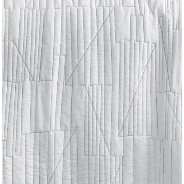 City Scene Tally King Quilt Set - White