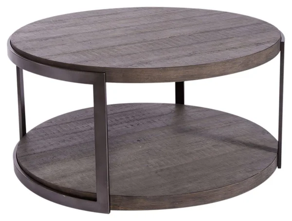 Liberty Furniture Modern View Gauntlet Gray Round Cocktail Table