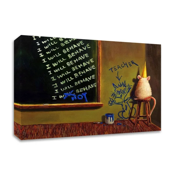 Tangletown Fine Art 18x22 x 24x22 Actions Have Consequences by Lucia Heffernan Print on Canvas