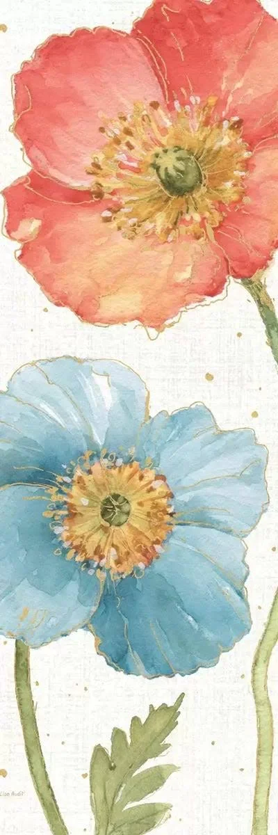 Lisa Audit Canvas Art Prints - Spring Softies V ( Floral & Botanical > Flowers > Poppies art)