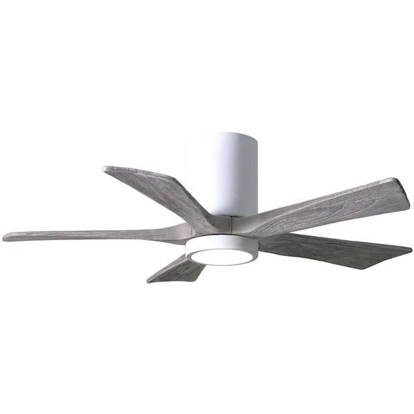 Irene Hugger Ceiling Fan with Light by Matthews Fan Company - Textured Bronze, IR5HLK-TB-BW-60