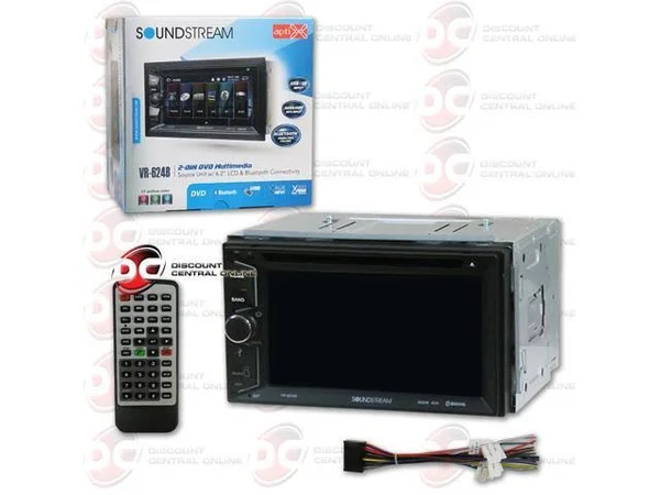Soundstream VR-624B In-dash DVD Receiver - 6.2x22 Display