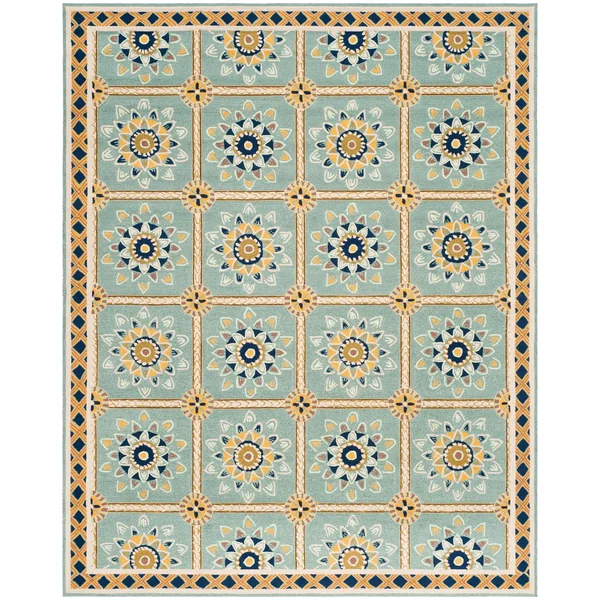Safavieh Easy Care Rug EZC711 Red - Natural, 8& x 10&