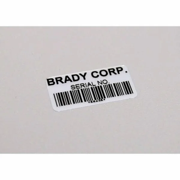 Brady, B30C-2250-565-SL, Silver Metallized Polyester Label