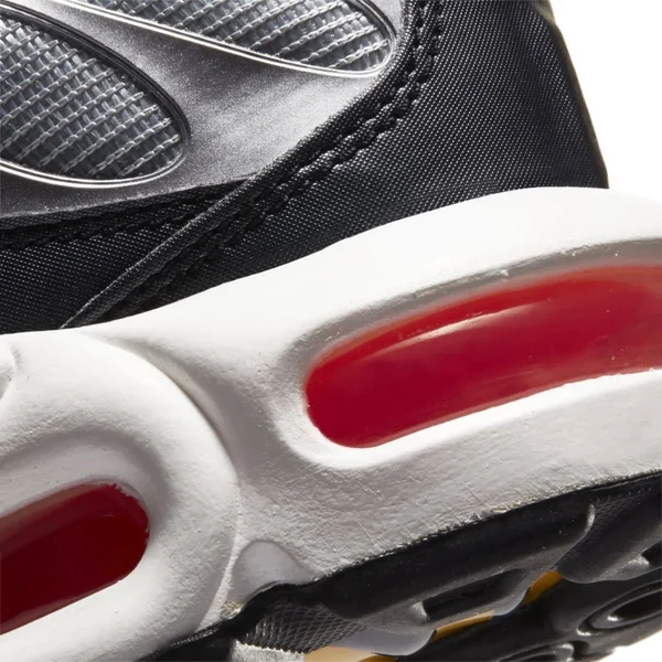Nike Boys Air Max Plus - Running Shoes Metallic Silver/Speed Yellow/Black Size 05.0