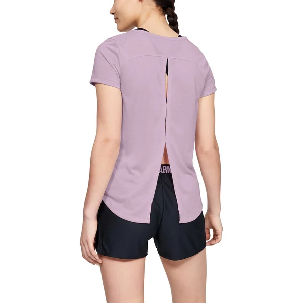 Under Armour Women's Whisperlight Short Sleeve Shirt - Pink, Xs