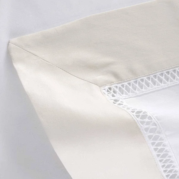 Yves Delorme Walton Bedding - Nacre (ivory) - King Sham