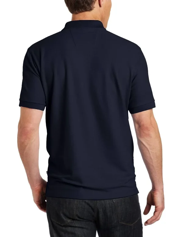 Nautica Men's Standard Short Sleeve Solid Cotton Pique Polo Shirt - White