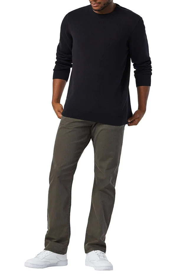 Mavi Men's Matt Traditional Medium Rise Relaxed Straight-leg Pants