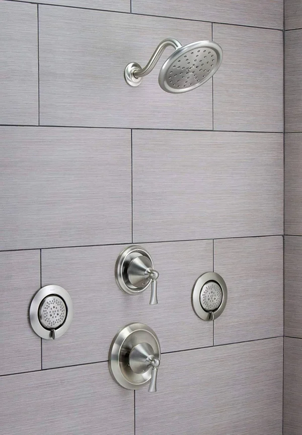 Moen TS1420BN Mosaic Square Two-Function Body Spray - Brushed Nickel