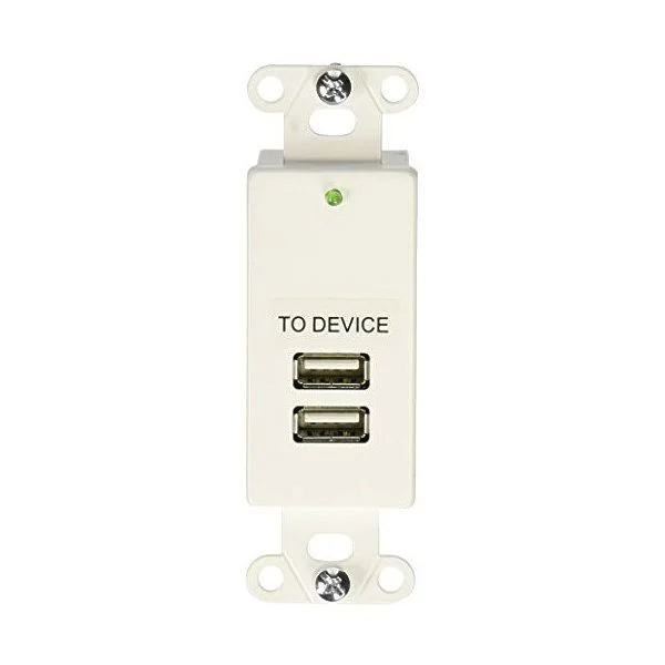 C2G 2-Port USB 1.1 Over Cat5 Superbooster Extender Wall Plate Receiver - USB Extender - USB 29345