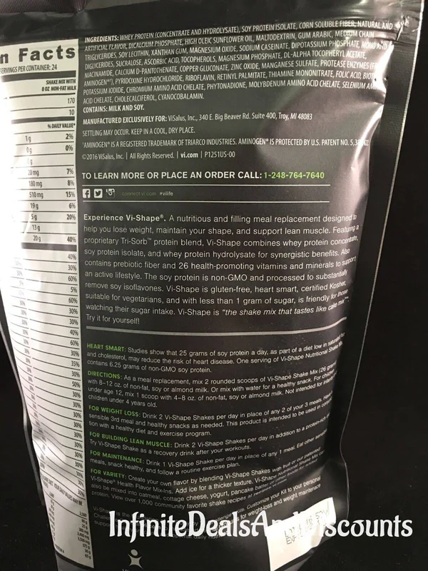 Visalus Vi-Shape Sweet Cream Nutritional Shake Mix (24 Servings)