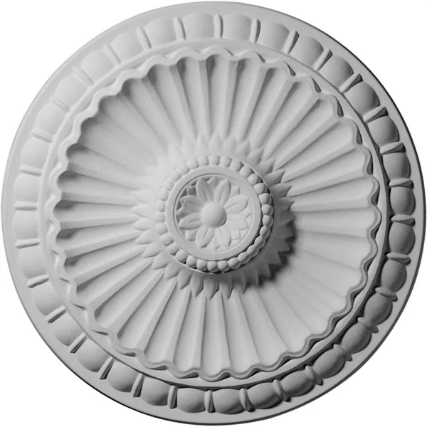 11 1/4x22OD x 1 1/8x22P Linus Ceiling Medallion, Hand-Painted Bronze