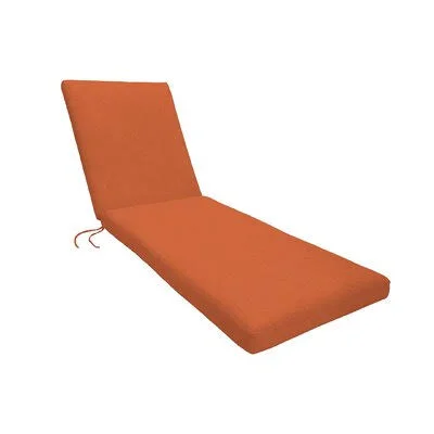Eddie Bauer Sunbrella Chaise Lounge Cushion Fabric: Spectrum Cayenne, Size: 2.5x22 H x 26x22 W x 82x22 D