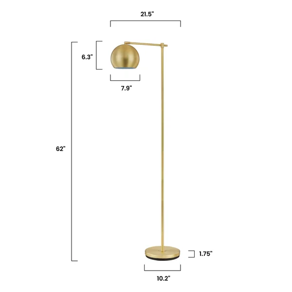Light Society Mobley Floor Lamp (Brushed Brass)