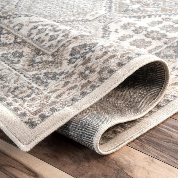 nuLOOM Vintage Tile Becca Charcoal 10 ft. x 14 ft. Area Rug - Grey
