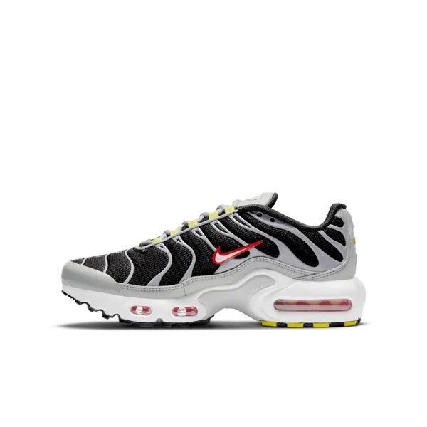 Nike Air Max Plus Big Kids& Shoes in Grey - Size: 4Y, CD0609-013