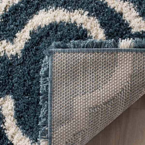 Safavieh Hudson Shag Pala Moroccan 2-Inch Thick Rug Grey/Ivory 10& x 14& 10& x 14& Indoor Living Room, Bedroom, Dining Room Rect