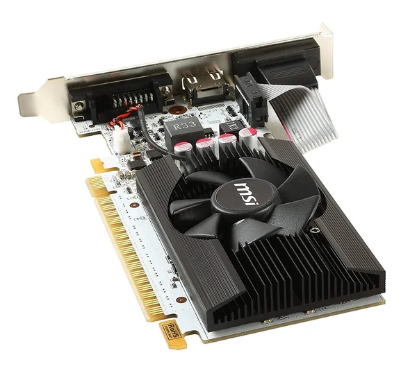 MSI GeForce GT 730 K-2GD5LP/OC Low Profile Graphics Card - 2 GB GDDR5 - 64-bit - 1006 MHz - 141.0 x 69.0 x 29.0 mm