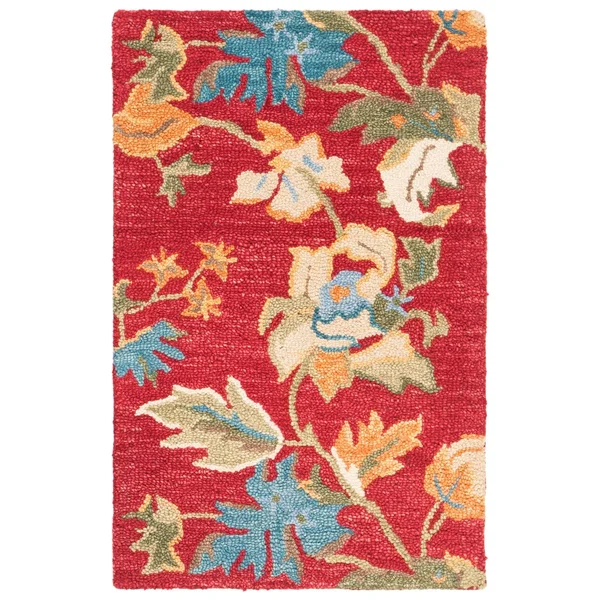 Safavieh Blossom BLM672A Red, Multi 4& x 6& Area Rug