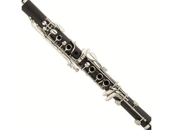 Mendini by Cecilio Black Ebonite Bb Clarinet with Stand - Tuner, 10 Reeds, Pocketbook, Mouthpiece and Case, B Flat MCT-E