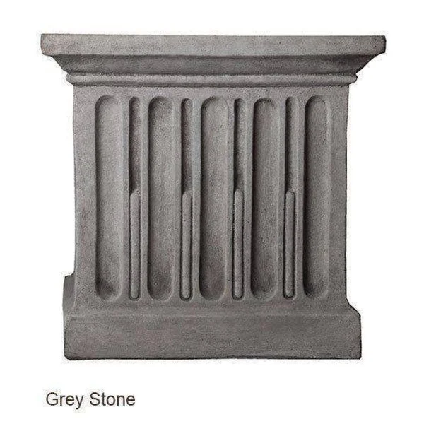 Campania International Sagano Cast Stone Backless Garden Bench Brownstone
