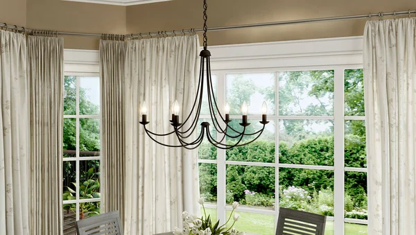 Quoizel MRN5006IB Mirren 6-Light Chandelier - Imperial Bronze