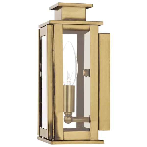 Livex Lighting Princeton Outdoor Wall Lantern Vintage Pewter 1 Light 20191-29