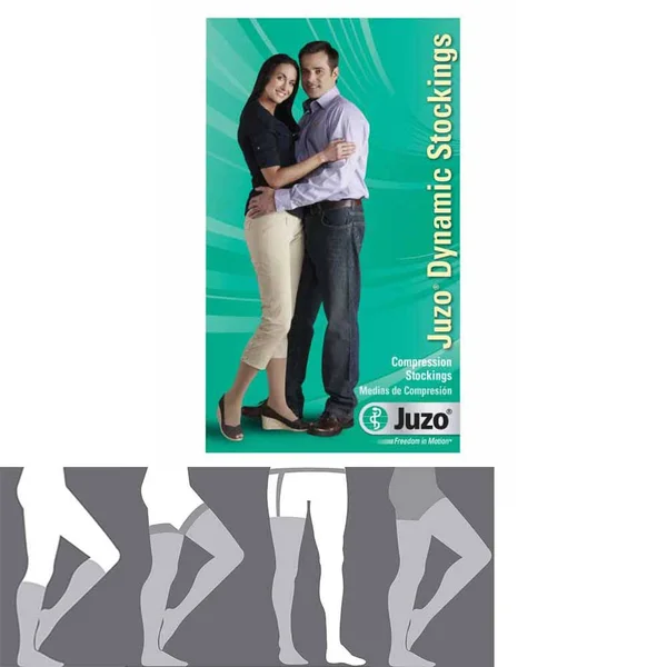 Juzo 24160 30-40 mmHg - Dynamic, Thigh, OT, Silicone, Pink - Size III