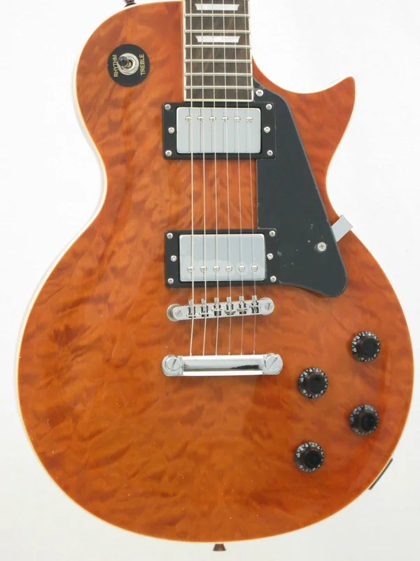 Oscar Schmidt Oe20qte 6-String Solid-Body Electric Guitar - Quilt Tiger Eye