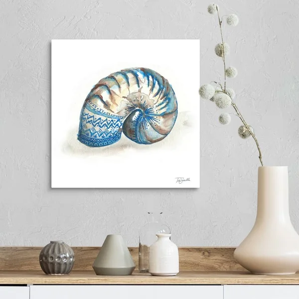 Bohemian Shells IV - Canvas Wall Art, 16x16, Great Big Canvas