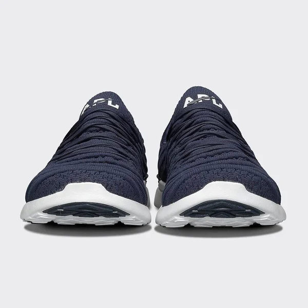 APL Women's Techloom Wave Navy/White Shoes in Size 7.5 - Athletic Propulsion Labs