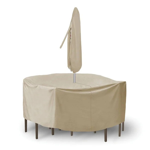 PCI 1349 Round Gray Table & Chair Combo Cover (108x22Dia x 30x22H)