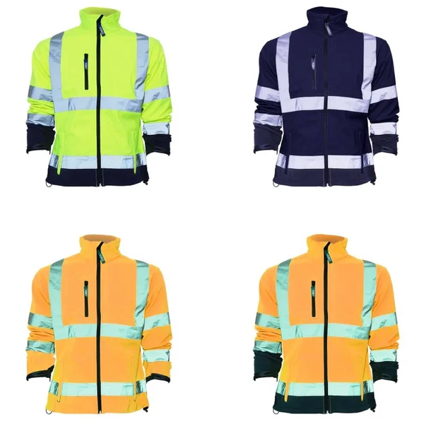 Yoko Mens Hi-Vis Sofshell Jacket, 3XL, Hi Vis Orange