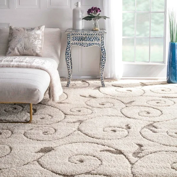 nuLOOM Maisha Machine Made Beige 6& 7x22 x 9& Area Rug