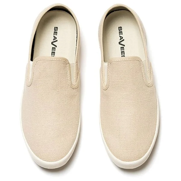 SeaVees Women's Baja Slip-On Standard Sneaker Natural