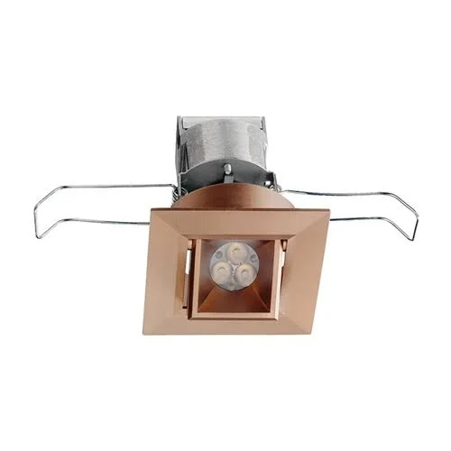 Juno MG1LG2 Sq 03LM 35K 80CRI NFL BZ Recessed Lighting 2-11/16x22 Mini LED Gimbal Square Downlight 3500K Narrow Flood Beam Sprea