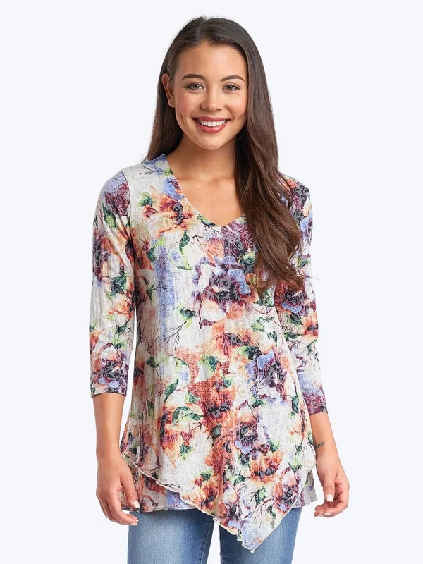 Becki Cotton Burnout Devon Tunic- Wash - Xs