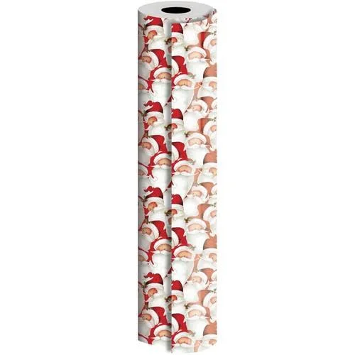 Jam Paper Industrial Size Bulk Wrapping Paper Rolls - Santa - 1/2 Ream (834 Sq ft) - Sold Individually, Size: 5004 x 24, Christm