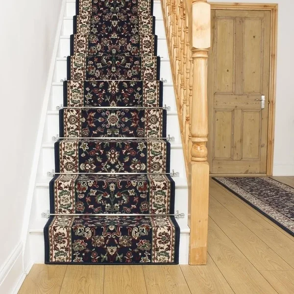 runrug USA Persian Blue Stair Carpet Runner Length: 5 foot - Widths