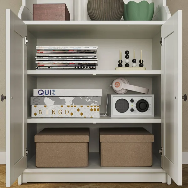 IKEA - HAUGA High Cabinet with 2 Doors, White, 27 1/2x78 3/8 20415046