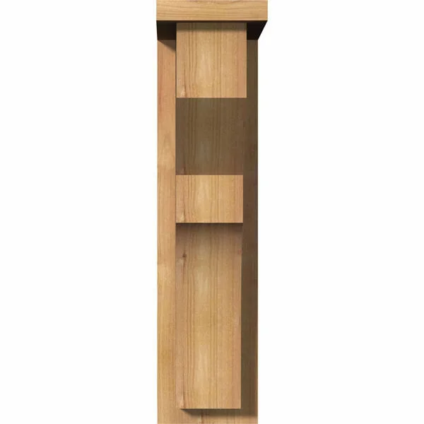 Ekena Millwork COR06X10X22MON01SWR 5 1/2x22W x 10x22D x 22x22H Monterey Smooth Corbel w/Backplate - Western Red Cedar